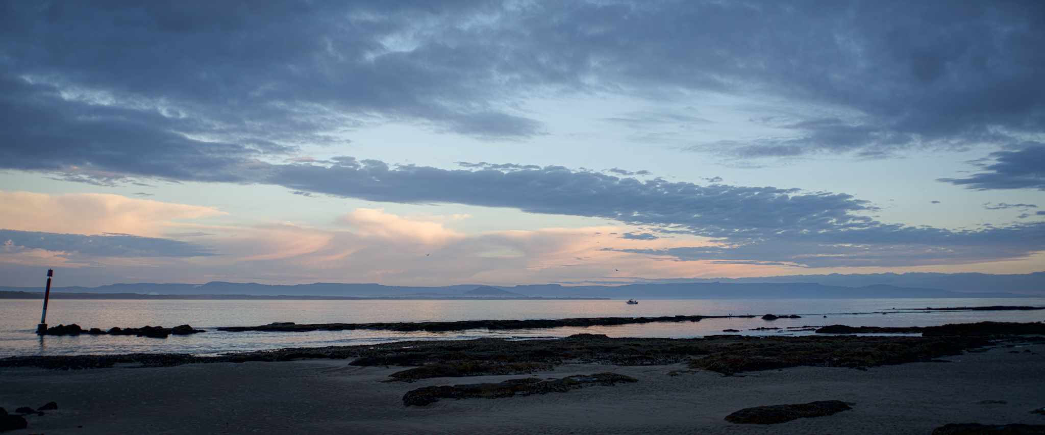 Photo at sunset at the beach at Currarong.